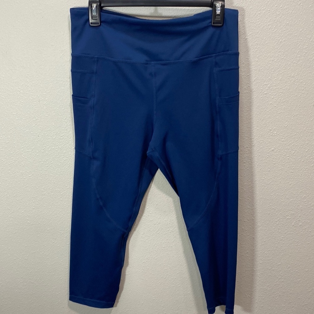 Zyia active cropped leggings blue